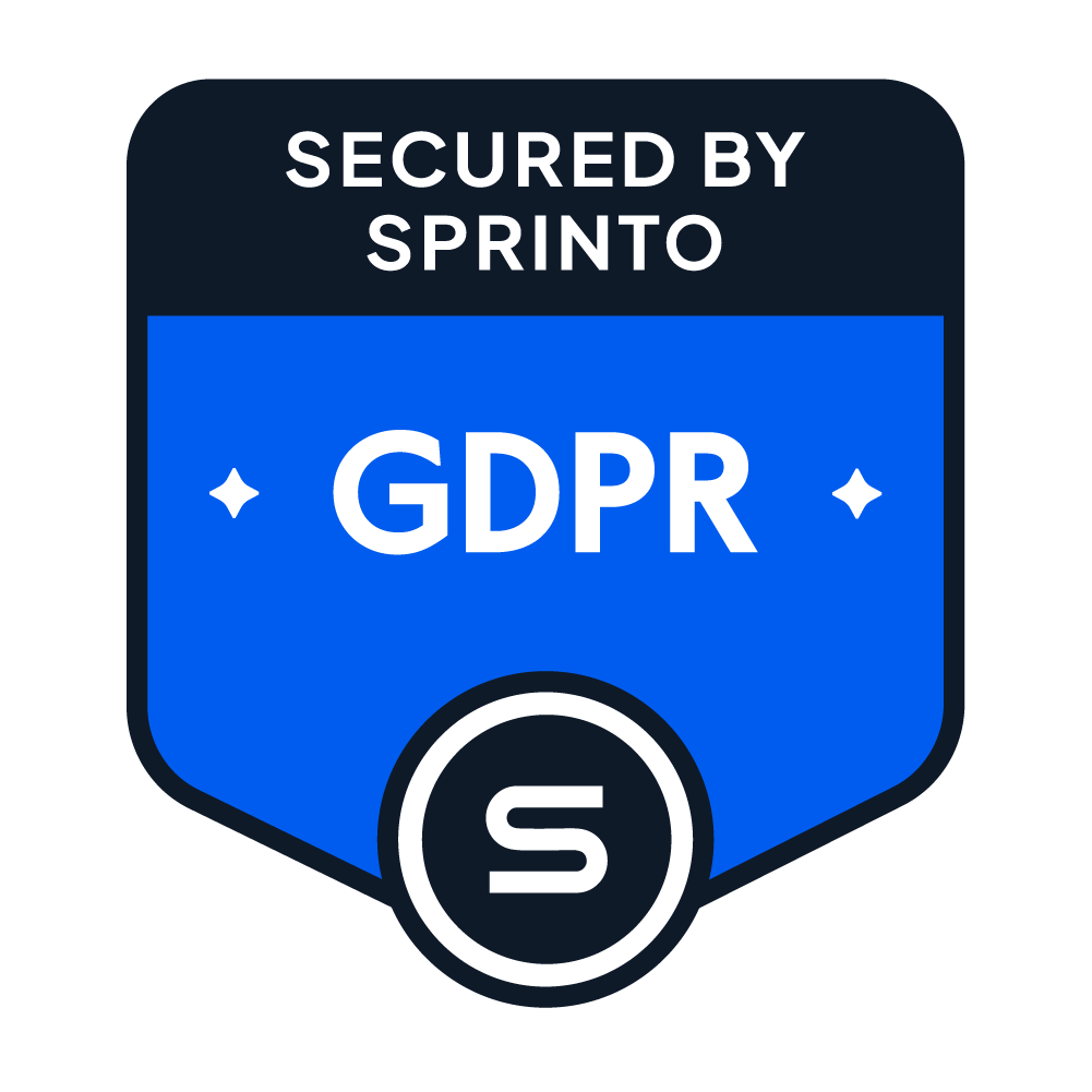 Secured by Sprinto - GDPR